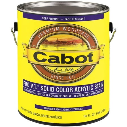 Cabot Solid Tintable 0806 Neutral Water-Based Acrylic Siding Stain 1 gal.