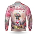thumbnail image 2 of Hello Valentine’s Day Boxer Flower Crown Romantic Pink Floral All Over Print 3D Baseball Jacket Boxers Dog Lover Gifts Idea Bomber Jacket Softball - 00031, 2 of 6