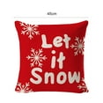 thumbnail image 5 of Breathable Pillow Case Single-sided Flax Skin-friendly Christmas Cushion Cover for Home, 5 of 8