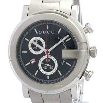 Gucci G-Chrono Quartz Chronograph Black Dial, PVD Coated Steel