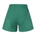 thumbnail image 5 of JINMGG Shorts for Women Clearance $5 Womens Comfy Drawstring Splice Casual Elastic Waist Pocketed Loose Shorts Pants Mint Green XXXXL, 5 of 6