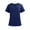 Dark Blue, variant on Unisex Workwear Set Relaxed Fit Scrub Top & Elastic Waist Pants, All-Day Comfort Healthcare Outfits, Solid Color V-Neck Medical Uniform, Essential Underscrub Pullover Clothing