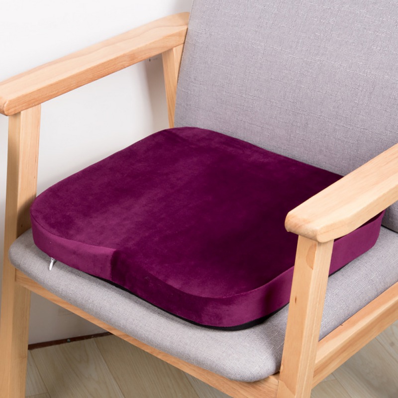Seat Cushion Pillow Back Pain & Sciatica Relief for Office Chair Car Seat Purple