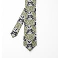 thumbnail image 2 of Men's Tie, Animals Bamboo Herbs, 3.7", Pale Khaki Slate Blue, by Ambesonne, 2 of 4