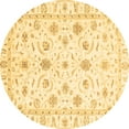 thumbnail image 1 of Ahgly Company Indoor Round Oriental Brown Traditional Area Rugs, 4' Round, 1 of 4
