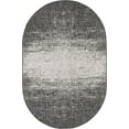 thumbnail image 3 of Unique Loom Outdoor Modern Collection Area Rug - Ombre (5' 3" x 8' Oval Charcoal Gray/Ivory), 3 of 7