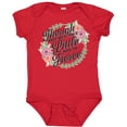 thumbnail image 3 of Inktastic Though She Be but Little She is Fierce with Flower Circle Illustration Girls Baby Bodysuit, 3 of 5