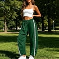 thumbnail image 6 of Elastic Waist Sweatpants for Women Drawstring Lounge Trousers Casual Athletic Long Pants with Pockets Travel Wear, 6 of 7
