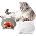 thumbnail image 5 of Cat Bowls Cat Food Bowl Non Slip Pet Bowl Shallow Cat Water Bowl Cat Feeding Wide Bowls to Stress Relief of Whisker Fatigue Dog Bowl Dish for Puppy Cats Rabbits Small Animals(Safe Food-Grade Material), 5 of 5