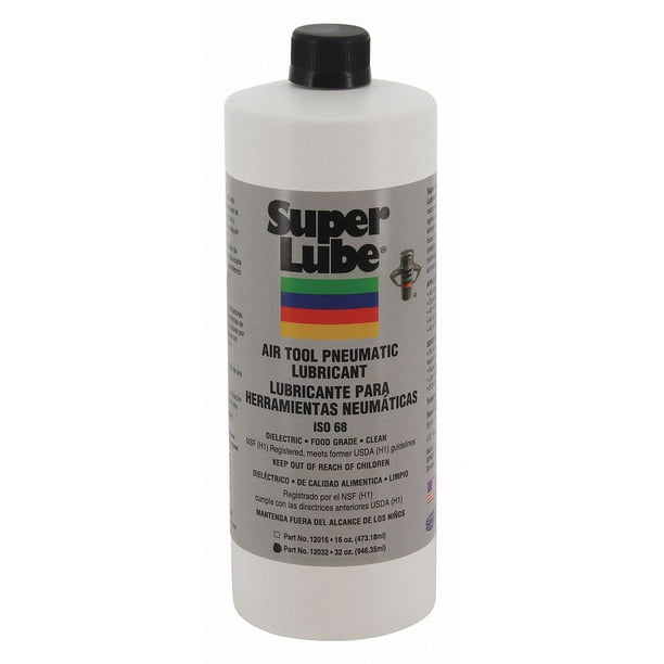 Super Lube Air Tool Lubricant, 32 oz. Container Size Translucent 12032