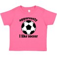 thumbnail image 3 of Inktastic Apparently I Like Soccer Boys or Girls Baby T-Shirt, 3 of 5