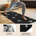 thumbnail image 4 of Black Star Moon Planet Pattern Hot Yoga Mat Towel Non Slip for Hot Yoga - Quick-Drying Yoga Mat Cover with 4 Corner Pockets with Travel Bag - Hot Yoga Towel Non Slip 74"x26", 4 of 6