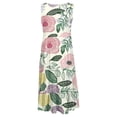 thumbnail image 5 of Drses Women's Summer Dresses Sleeveless Beach Dresses Loose Plain Printing Plus Size Swing Sundress, 5 of 5