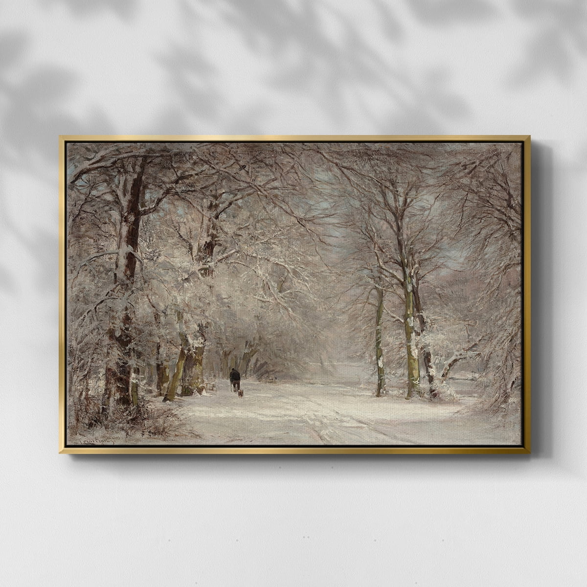 Vintage Landscape-CCLXXX By Wexford Home Framed in Gold Wood Gallery Wrapped Canvas 25 in. x 37 in.