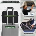 thumbnail image 6 of RAINSMORE 15.6 Inch Laptop Bag for Men Messenger Bag Business Laptop Briefcase with MOLLE System Large Travel,Black, 6 of 8