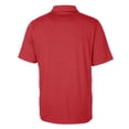 thumbnail image 3 of Men's Cutter & Buck  Red SMU Mustangs Vault Forge Pencil Stripe Stretch Polo, 3 of 3