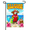 Garden Flag-2, variant on Paradise Flip Flops Summer Yard Flag 12×18in Double Sided, Casual Vacation Style, Bright Seasonal Outdoor Lawn Patio Decor