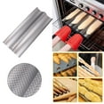 thumbnail image 2 of Oraceous Pan Perforated Nonstick French Bread Tray 2 Loaf Mold Cooking Bakers Molding ( Silver ), 2 of 10