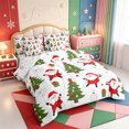thumbnail image 2 of Manfei Western Xmas Festive 7-Piece Twin Bedding,Kawaii Christmas Tree Bedding Comforter Set,Xmas Reversible, 2 of 7