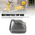 thumbnail image 3 of 38L Motorcycle Top Box, Waterproofing Universal Fit with Key Lock, Base Plate Motorcycle Luggage Trunk Tail Storage Carrier Case for Helmet Gloves, 3 of 7