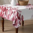 thumbnail image 4 of Red Eucalyptus Table Cloth Waterproof Tablecloths, Spring Summer Farmhouse Leaves Watercolor Tablecloth Dining Table Cover for Kitchen Party Tabletop Outdoor, Square Tablecloth 54x54 Inch, 4 of 9