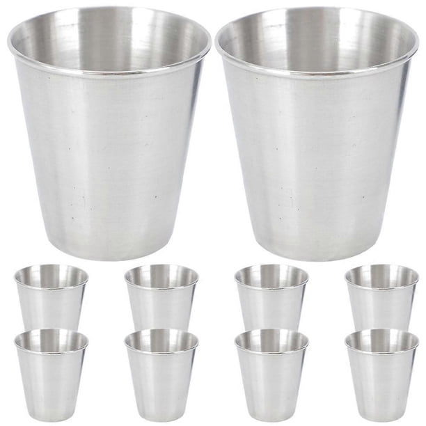 a refined and engaging product description based on your input:\n\n \n\n**10pcs Stainless Steel Drinking Cups – Reusable Water & Liquor Tumblers for Home