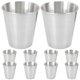 thumbnail image 1 of a refined and engaging product description based on your input:\n\n \n\n**10pcs Stainless Steel Drinking Cups – Reusable Water & Liquor Tumblers for Home, 1 of 4