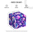 thumbnail image 2 of Rateoe colorful mushroom Skull rainbow Pattern Tissue Box Cover, Modern Square Decorative Leather Facial Paper Case Organizer Holder Dispenser 5X5X5'', 2 of 8