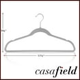 thumbnail image 5 of Casafield 100 Velvet Suit Hangers, Gray - Space Saving, Non-Slip & Swivel Hook, 5 of 7