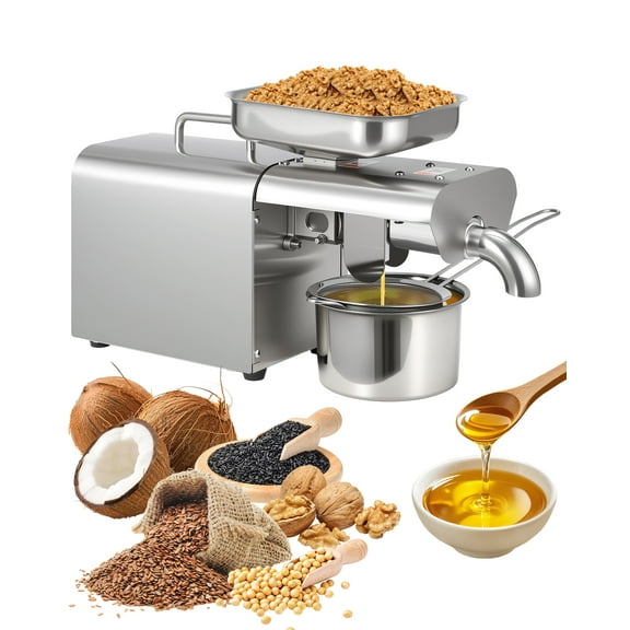 Sunvasagoo Stainless Steel Electric Oil Press Machine, 500W/750W, Constant/Adjustable Temp