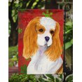 thumbnail image 3 of Carolines Treasures SS4734GF Cavalier Spaniel Drapeau de Noël Flocons de Neige Rouges et Verts - Taille Jardin, 3 of 3