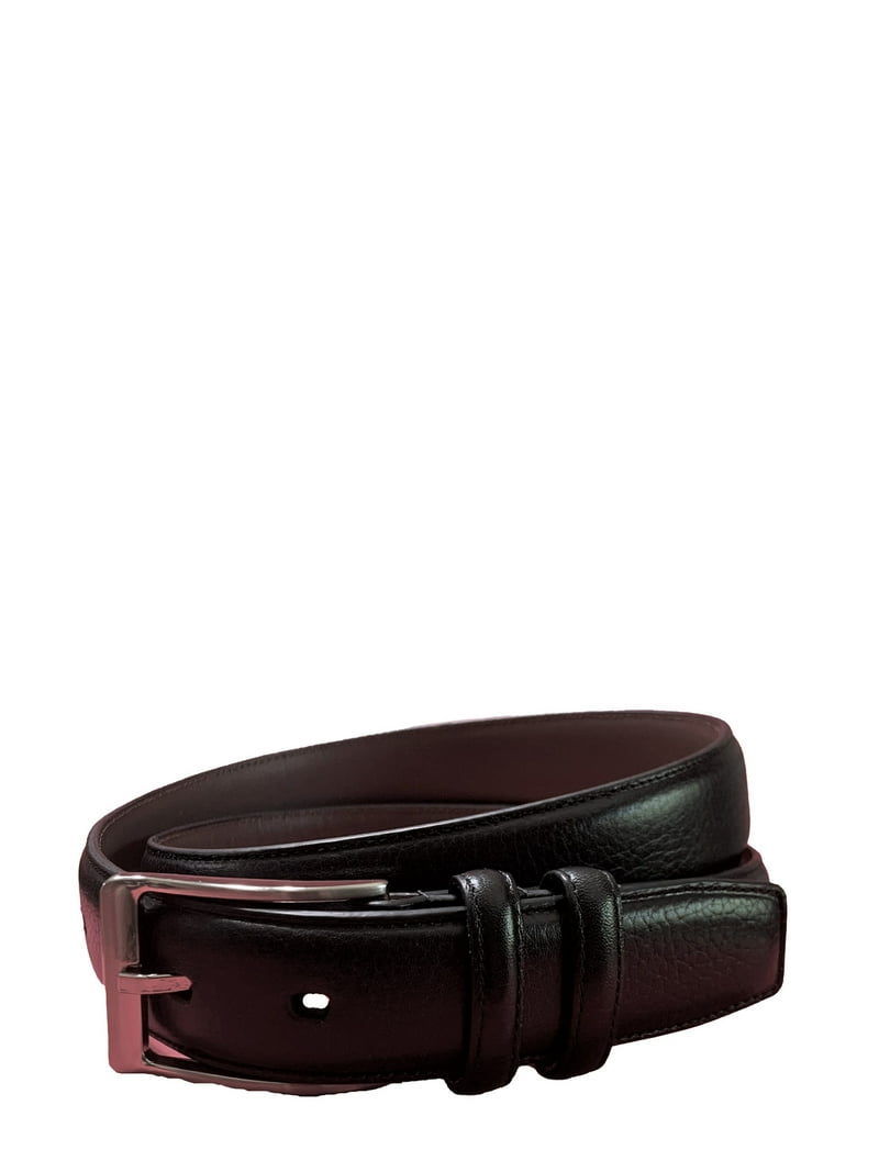 black leather dress belt Black Leather Dress Belt | Handmade in Seattle main image 0