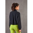 thumbnail image 2 of Women's Athletic Running Yoga Gym Track Zip Up Cropped Jackets UPF 50+ Sun Protection Long Sleeve Workout Shirts, 2 of 14