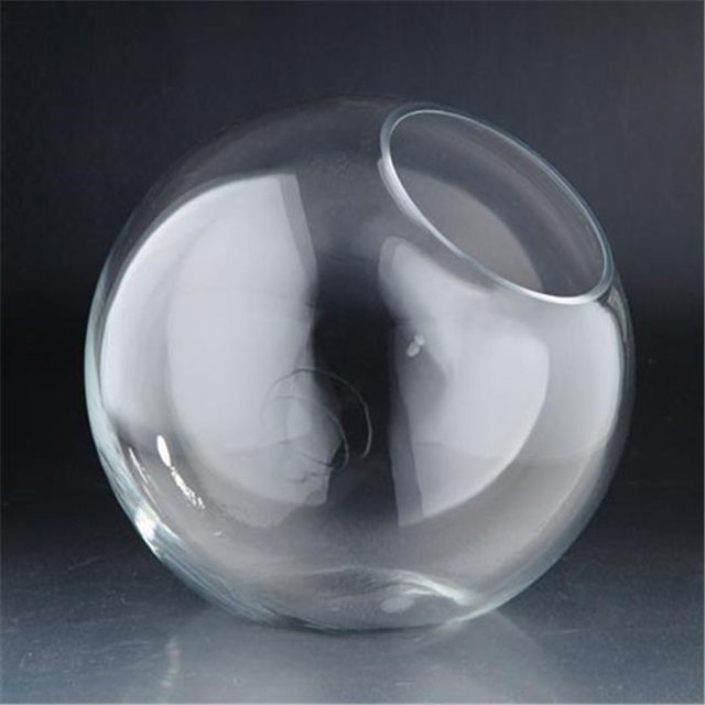 13.5 x 13.5 in. Glass Vase, Clear