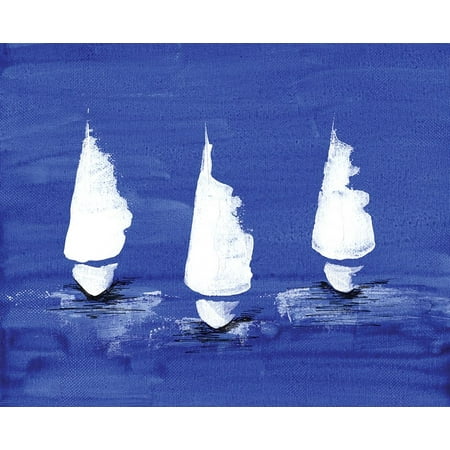 Sailboats At Night Poster Print by Anne Seay (20 x
