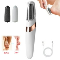 Electric Feet Callus Remover, Rechargeable Electric Foot File for Men & Women, Portable Foot Scrubber File Foot Care for Dead Skin, White