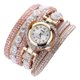 thumbnail image 3 of Reloj de pulsera de diamantes de imitación para mujer, reloj de pared, reloj de pulsera Marfil, 3 of 6