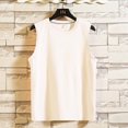 thumbnail image 3 of Aayomet Débardeur Graphique en Coton pour Hommes Sans Manches Col Rond Imprimé Style Raglan (Blanc, TG), 3 of 5
