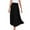 Black, variant on Skirts for Women Fashion Solid Casual Ruched Ruffles Elastic Waist Skirts Olive Green