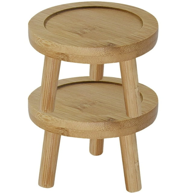 LEEYNEER Bamboo Plant Saucer for Decor Add Stylish Touch to Home Suitable for Any House Design 2 Pcs