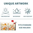 thumbnail image 4 of Autumn Orange Flowers Mailbox Covers Magnetic Standard Size 18" X 21",Fall Thanksgiving Floral Mailbox Wraps Post Letter Box Cover for Holiday Garden Yard Decor, 4 of 6