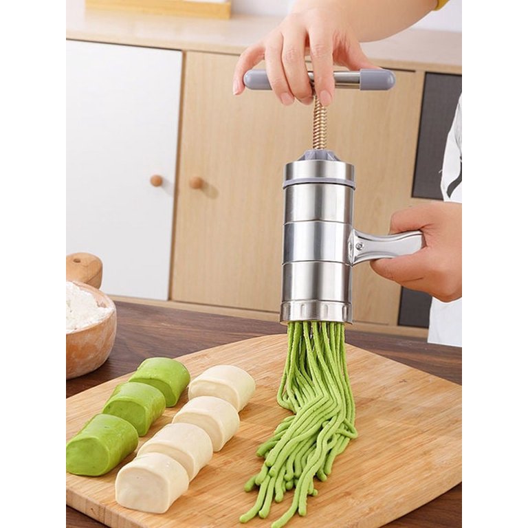 Stainless Steel Pizza Noodle Cutter - Manual Pasta Maker Machine