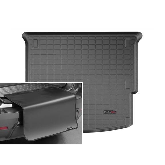 WeatherTech Cargo Trunk Liner with Bumper Protector compatible with 2019-2026 Chevrolet Blazer - Behind 2nd Row w/ Bumper Protector, Black