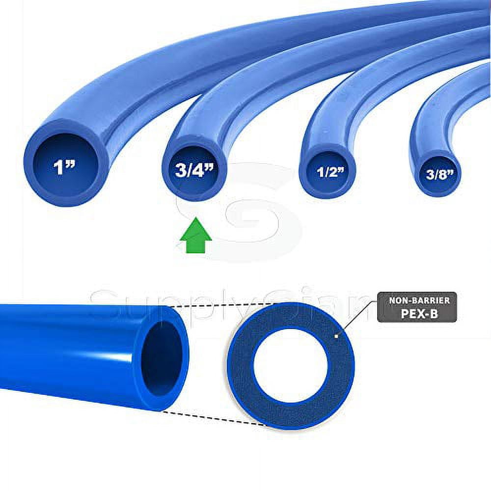 Supply Giant PFW-B34100 Pex Tubing, Potable Water Blue, 3/4" x 100' (30.5m)