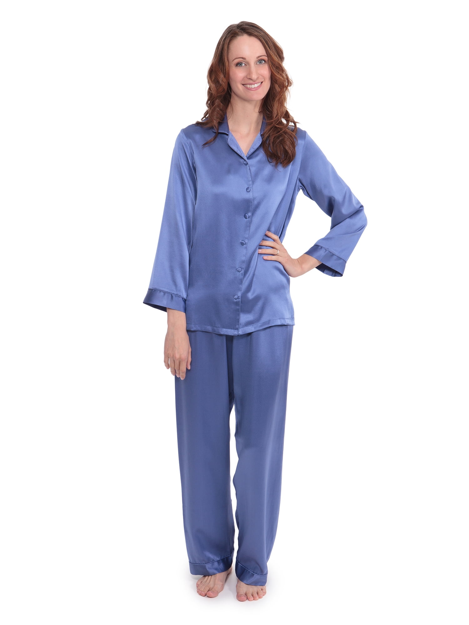 TexereSilk Women's Luxury Silk Pajama Set - Beautiful Sleepwear Gift ...