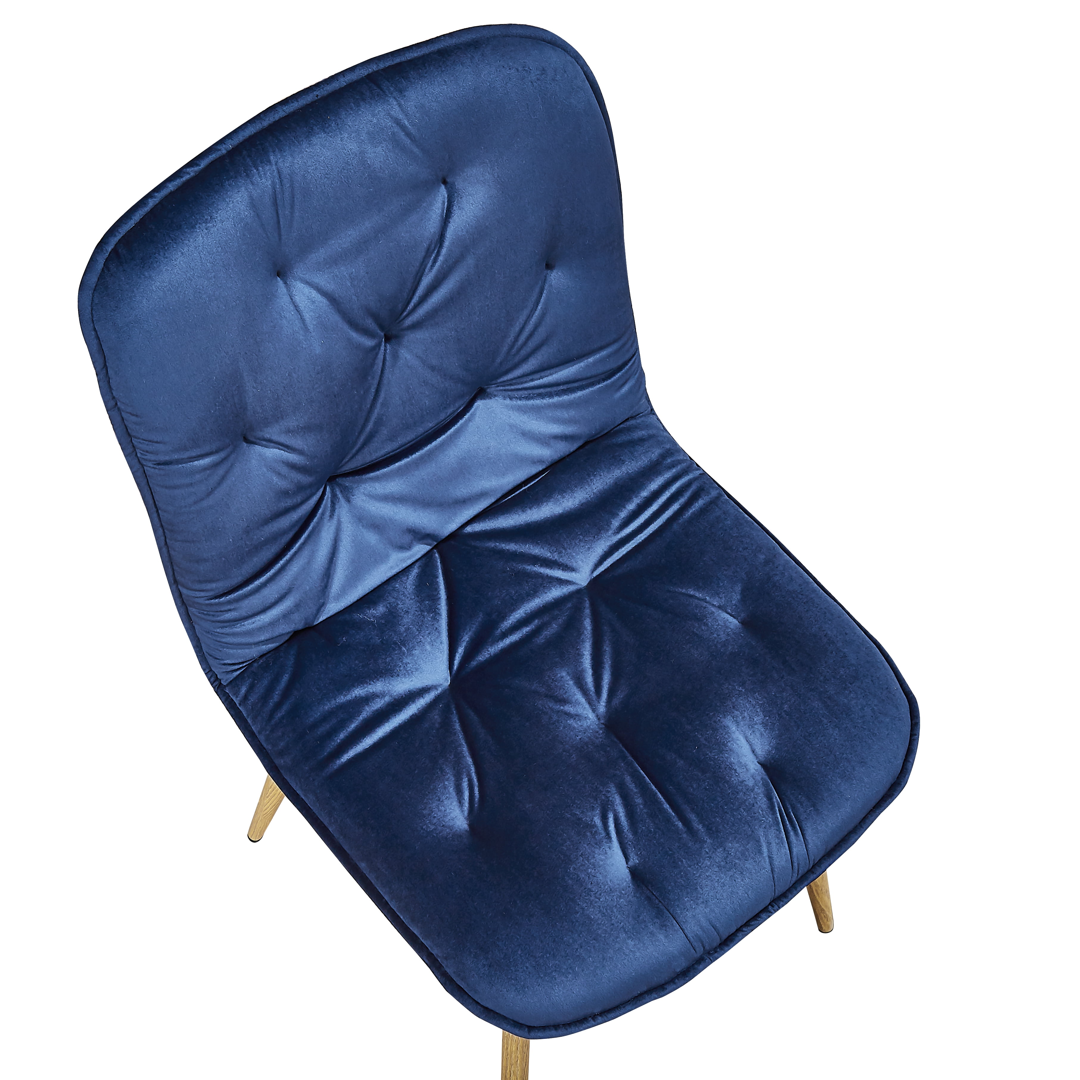 Kepooman Modern Mid Century Upholstered Dinning Chairs, Set of 4, Blue Kepooman Modern Mid Century Upholstered Dinning Chairs, Set of 4, Blue