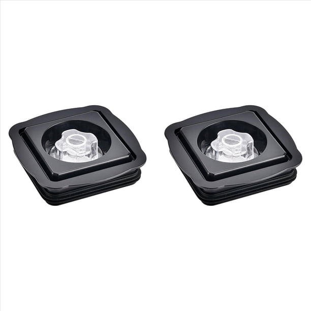 2X Tapa Cuadrada del Vaso de la Licuadora Fácil Operación Tapa del Vaso de la Licuadora Fácil de Limpiar Cubierta del Vaso de la Licuadora Material Plástico para Exprimidor