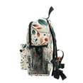 thumbnail image 4 of FORMRS School Backpack with Front Zippered Pocket 12" Student Travel Daypack, Beige Whimsical Leaves, 4 of 6
