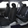 thumbnail image 2 of Juego de fundas para asientos de coche, conjunto completo de tela, buen ajuste para coches, camiones, vehículos（No incluye asientos）Juego de 4 piezas Rosa + negro, 2 of 4