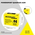 thumbnail image 5 of MotoBatt MB16AU (12V 20.5 Amp) 250CCA Factory Activated QuadFlex AGM Battery, 5 of 8